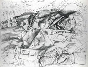 Corpse of an Officer by Adolph Menzel